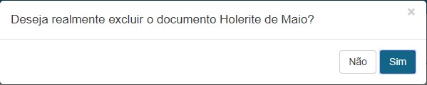 Confirmação de Exclusão do Documento