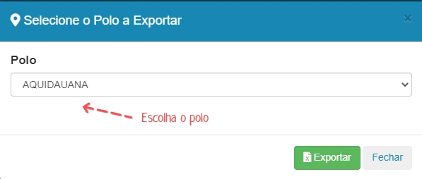 Relatório de Classificação de Inscritos - Escolha o Polo